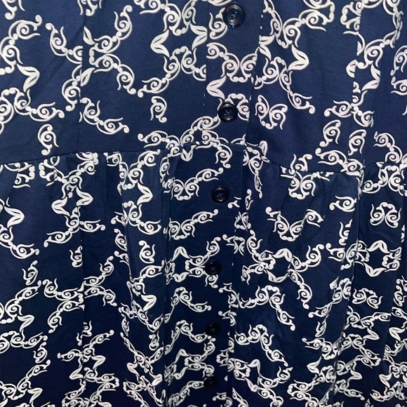 Vicki Wayne Women's 2X Soft & Comfortable Button Up Dress SS w/Pockets - Picture 5 of 7